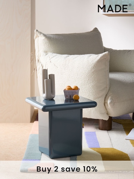 MADE.COM Blue Lacey Side Table (E08102) | £169