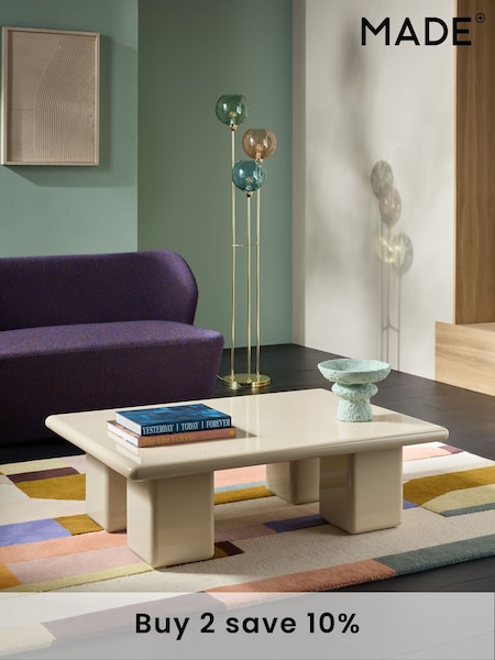 MADE.COM Ecru Natural Lacey Coffee Table (E08104) | £379
