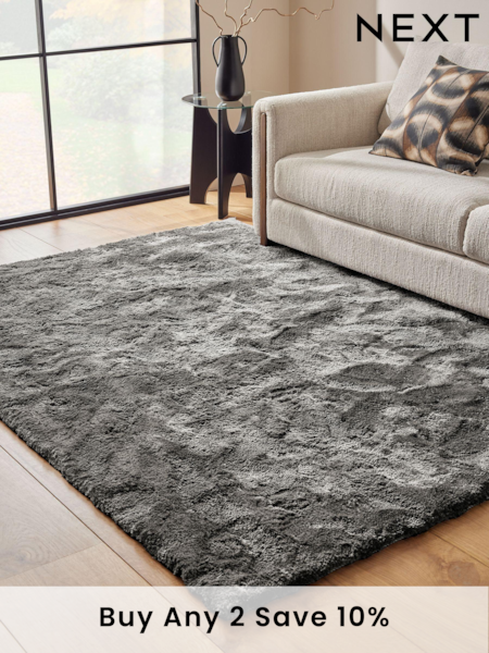 Grey Super Softy Rug (E08239) | £35 - £195