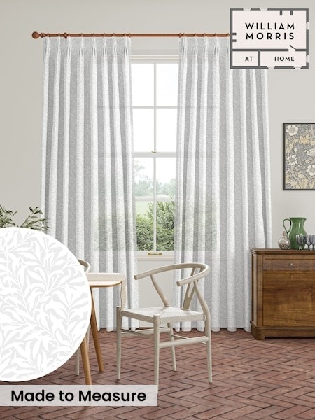 William Morris At Home Willow Bough Sheer Made To Measure Curtains