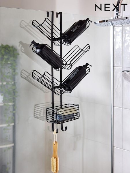Black Bottle Storage Shower Caddy (E08340) | £35