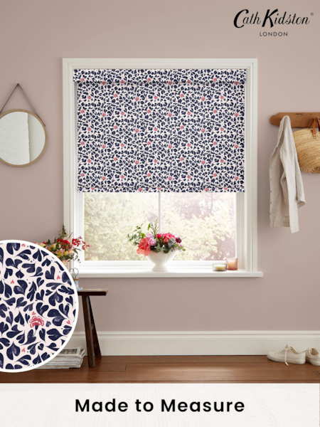 Cath Kidston Blue Marble Hearts Made to Measure Roller Blind (E08435) | £58
