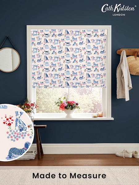 Cath Kidston Blue Puppy Fields Made to Measure 100% Cotton Roman Blind (E08479) | £75
