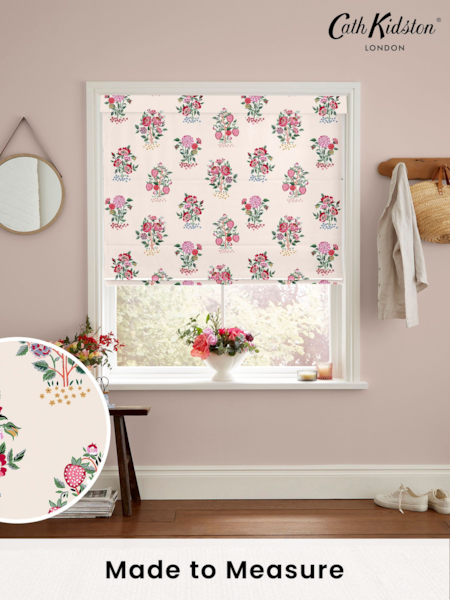 Cath Kidston Pink Kingdom Posey Made to Measure 100% Cotton Roman Blind (E08485) | £75