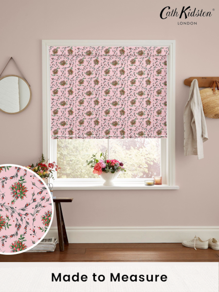 Cath Kidston Pink Forever Rose Made to Measure 100% Cotton Roman Blind (E08489) | £75