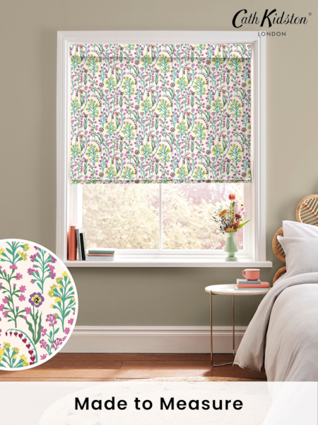 Cath Kidston Multi Paper Pansy Made to Measure 100% Cotton Roman Blind (E08494) | £75
