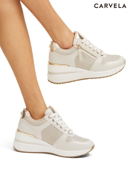 Carvela High Rise Wedge Trainers (E08538) | £99