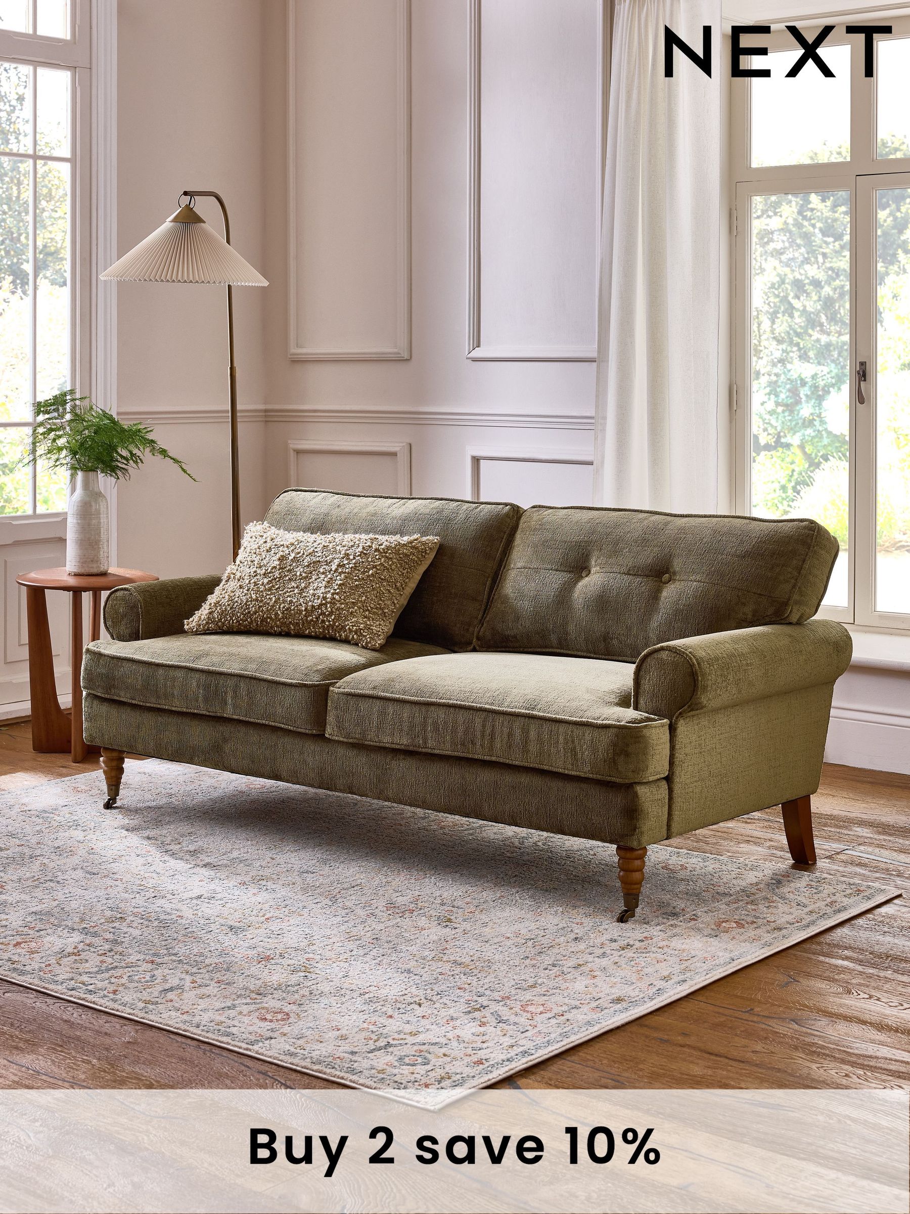 Next green sofa hotsell