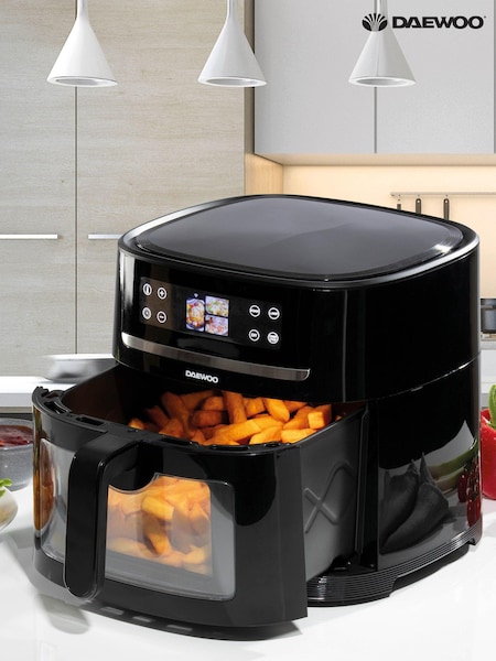 Daewoo Black AI Smart Air Fryer With Viewing Window (E08695) | £100