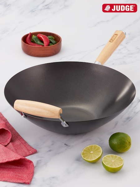 Judge Dark Grey Essentials 33cm Non Stick Wok (E08753) | £25