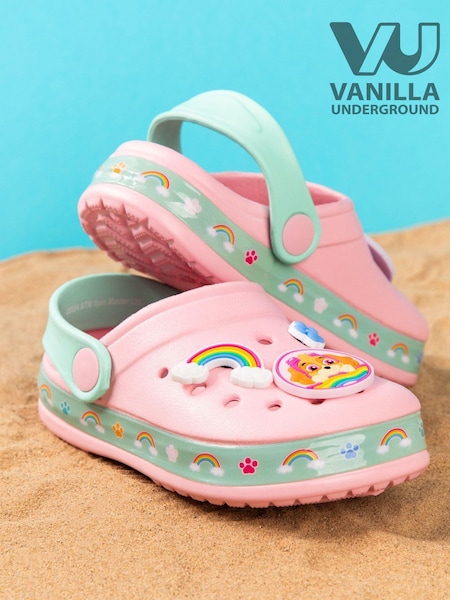 Vanilla Underground Pink Girls Paw Patrol Clogs (E08773) | £17