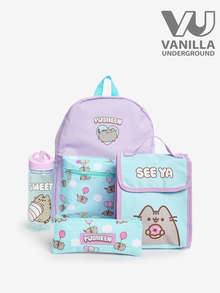 Vanilla Underground Purple Pusheen 4 Piece Backpack Set (E08780) | £33