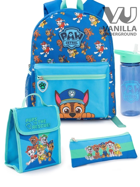 Vanilla Underground Blue Boys Paw Patrol 4 Piece Backpack Set (E08785) | £33