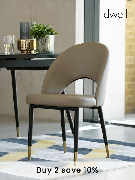 Dwell Stone Comida Dining Chairs Set of 2 (E08824) | £360