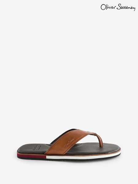 Oliver Sweeney Calf Leather Brown Sandals (E09061) | £99