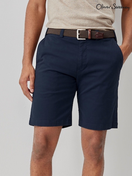 Oliver Sweeney Blue Italian Cotton Shorts (E09078) | £79