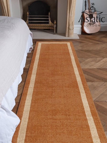 Asiatic Rugs Orange Albi Border Runner (E09148) | £159