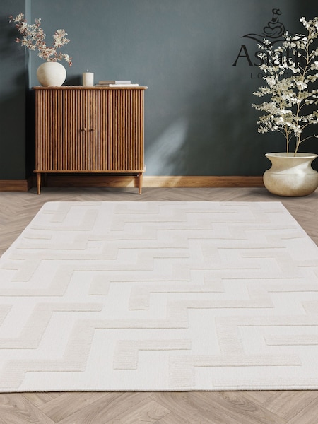Asiatic Rugs Ivory Freja Washable Rug (E09182) | £59 - £279