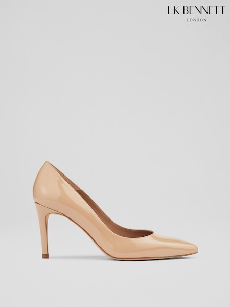 LK Bennett Beige Tilly Pointed Ballerina Flats (E09366) | £199