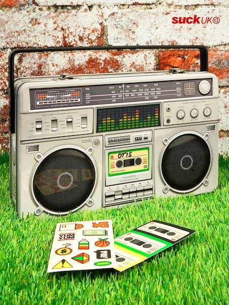 Suck UK Silver Boombox Lunch Box (E10004) | £22