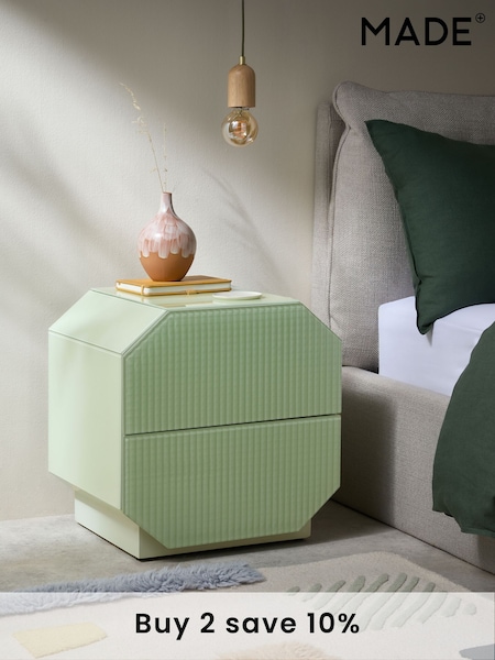MADE.COM Green Anya Bedside Table (E10399) | £249