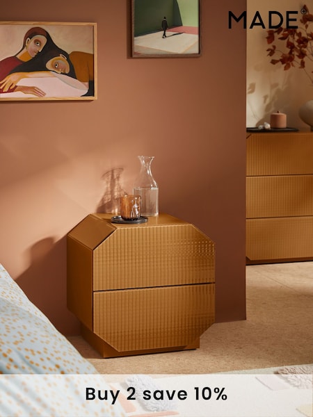 MADE.COM Orange Anya Bedside Table (E10403) | £249