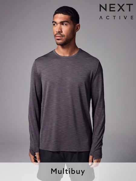 Charcoal Grey Active Gym Training T-Shirt (E10445) | £18