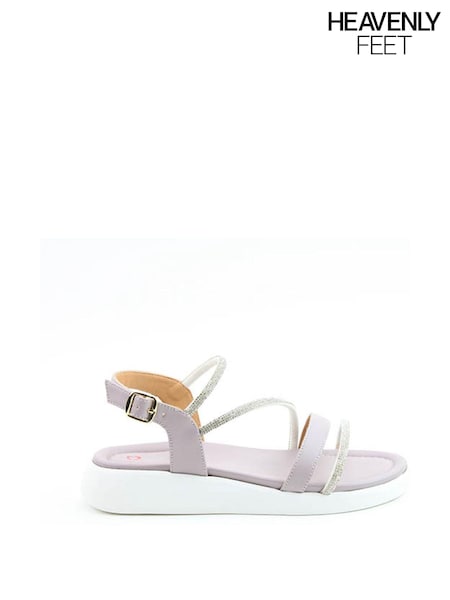 Heavenly Feet Purple Litesoles Darcy Sandals (E11163) | £40
