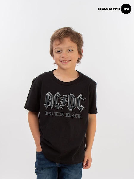 Brands In Black ACDC Back Boys Music T-Shirt (E11452) | £20