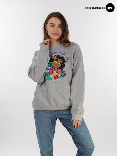 Brands In Grey Encanto Mirabel Born To Be Me Women Heather Sweatshirt (E11478) | £36