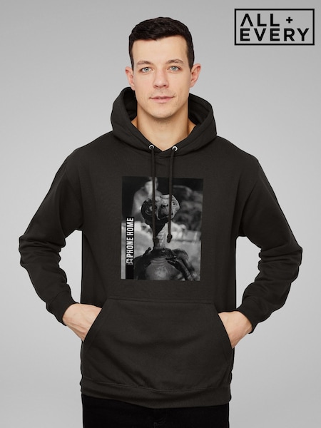 All + Every Black E.T. Phone Home Cinematic Shot Adult Hoodie (E11540) | £40