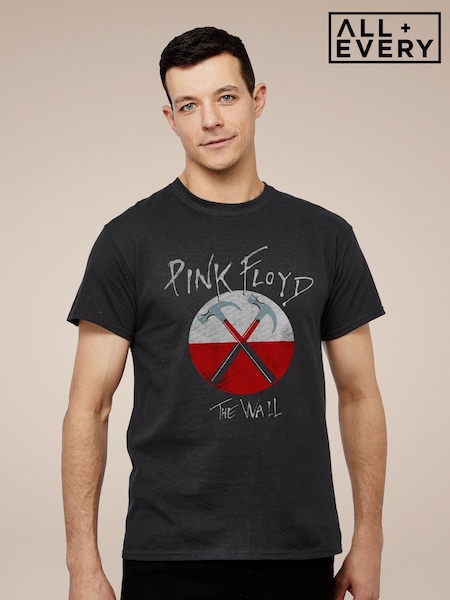 All + Every Black Pink Floyd The Wall Hammers Logo Mens Music 100% Cotton T-Shirt (E11545) | £24