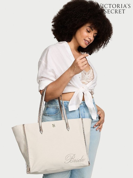 Victoria's Secret Bridal Ivory White Tote Bag (E11770) | £69