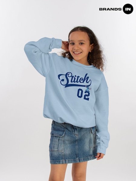 Brands In Blue Lilo and Stitch Athletic Girls Baby Sweatshirt (E11857) | £24