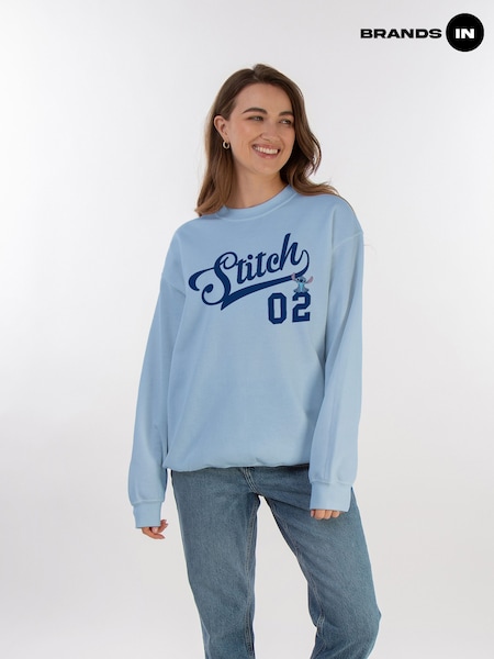 Brands In Blue Lilo and Stitch Athletic Women Baby Sweatshirt (E11864) | £36