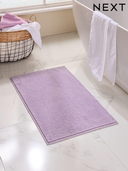 Purple Lilac Bobble Bath Mat (E11929) | £10