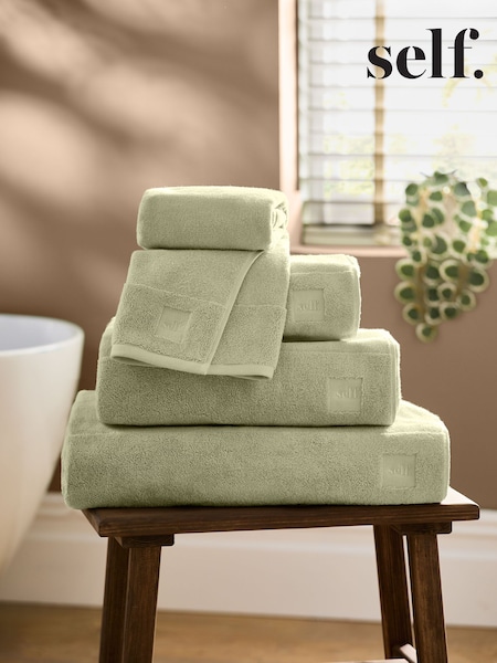 self. Green Supersoft Towel 100% Cotton (E12104) | £8 - £32