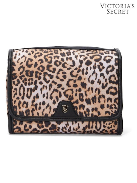 Victoria's Secret Leopard Brown Jetsetter Hanging Make Up Bag (E12199) | £35