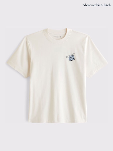 White - Regular Abercrombie & Fitch City Back Graphic T-shirt