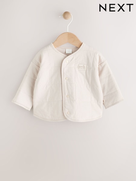 Ecru Quilted Milk Club Baby Jacket (E12484) | £17 - £19