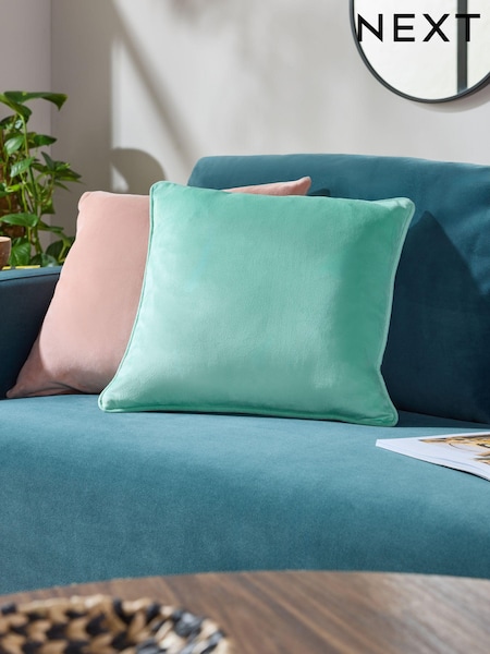 Mint Green 43 x 43cm Matte Velvet Cushion (E12534) | £7