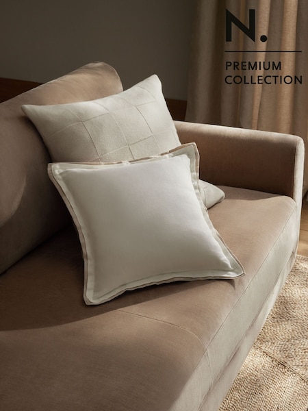 Natural N. Premium Linen Flange Cushion (E12561) | £24