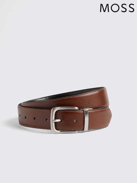 MOSS Black Casual Reversible Black Belt (E12963) | £30