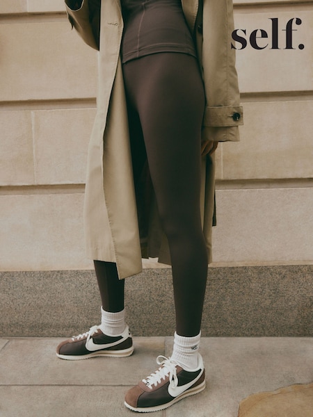 self. Chocolate High Waist Leggings (E13246) | £26