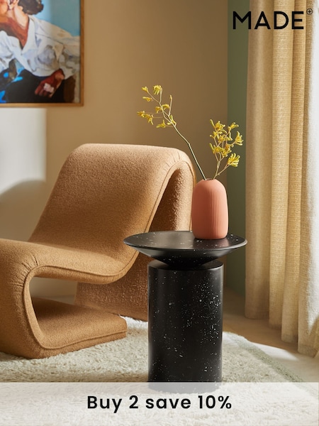 MADE.COM Black and White Bava Side Table (E13475) | £199