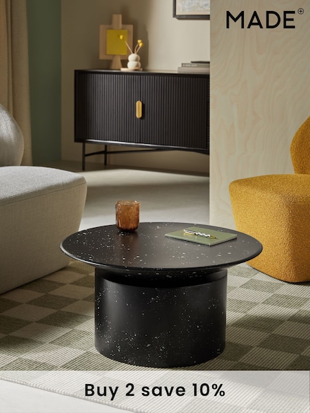 MADE.COM Black and White Bava Coffee Table (E13476) | £299