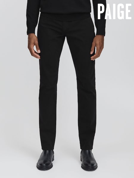 Black - Regular Paige Straight Leg Jeans