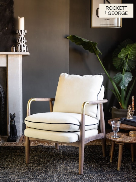Rockett St George Natural Weave Signature Accent Chair (E13782) | £499