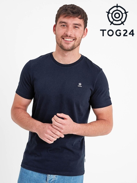 Tog 24 Blue Mens 100% Cotton Hilston T-Shirt (E13847) | £24