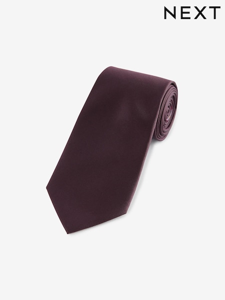 Burgundy Red Silk Tie (E13939) | £20